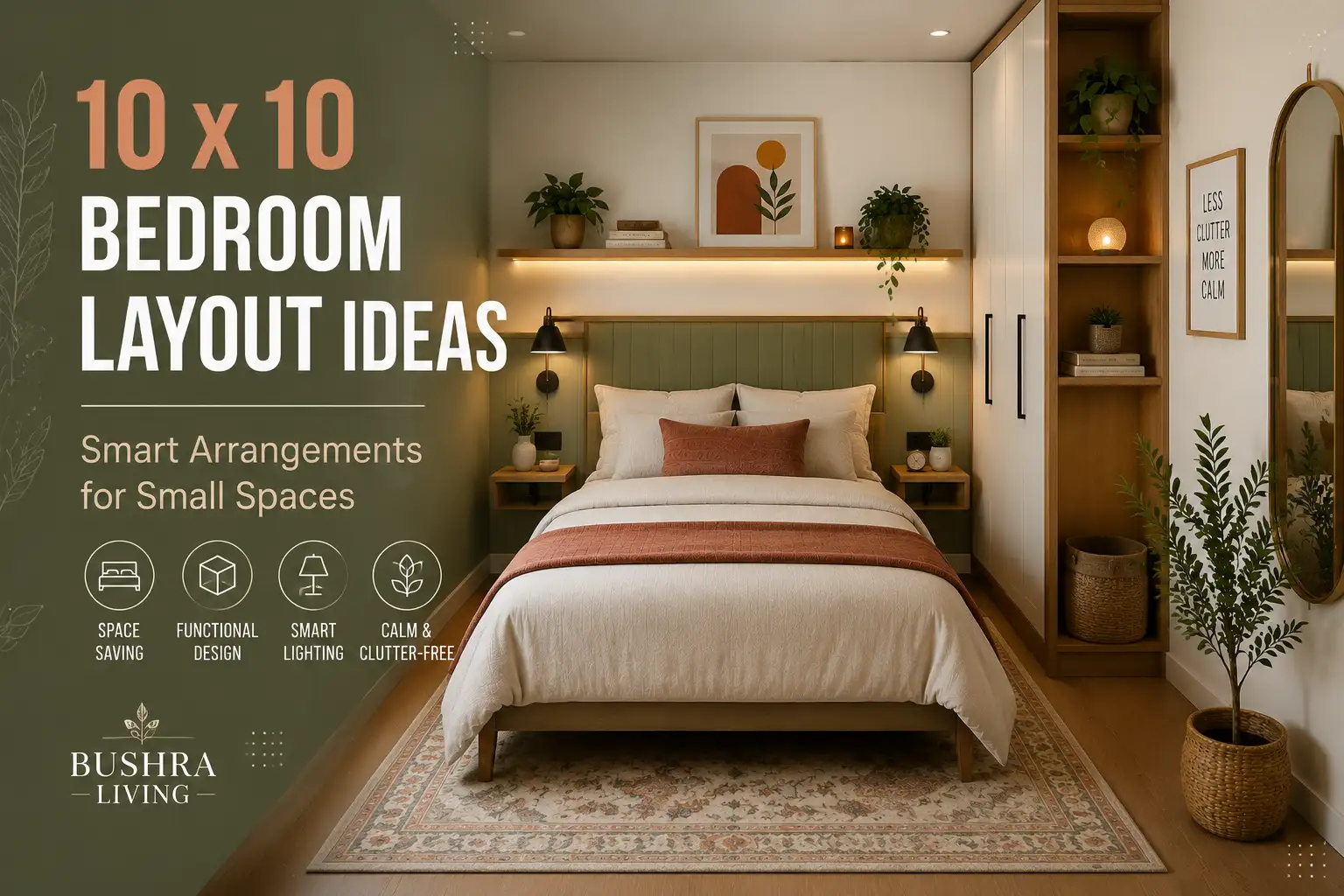 How to Arrange a 10×10 Bedroom: Layout Ideas