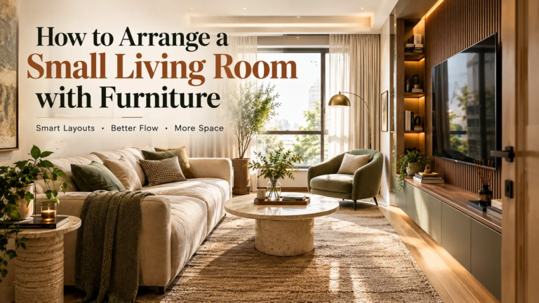 How to arrange a small living room with furniture