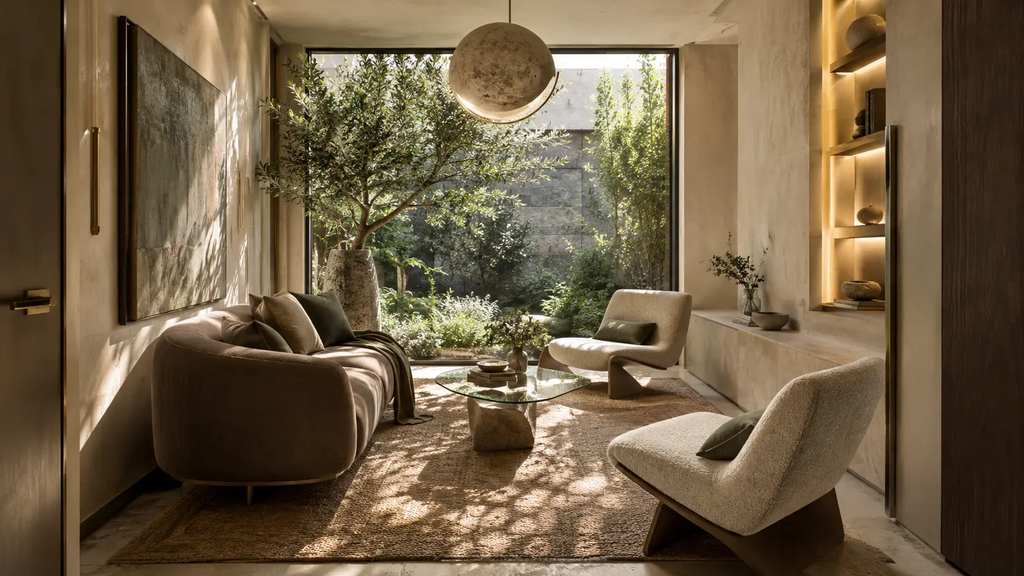 Title: How to Arrange a Small Living Room Around a Window
